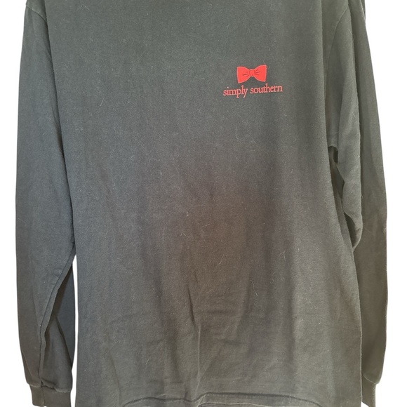 Simply Southern Navy Elephant Let Go Let God Long Sleeve Shirt - Picture 6 of 6